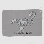 Serviette De Golf Scorpion Icon Golf Towel (Horizontal)