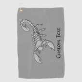 Serviette De Golf Scorpion Icon Golf Towel (Devant)