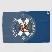 Serviette De Golf Scotland Golf Towel, Edimbourg, Drapeau écossais (Horizontal)