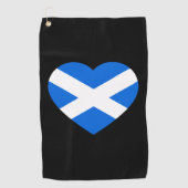 Serviette De Golf Scottish Heartflag gtcnt (Devant)