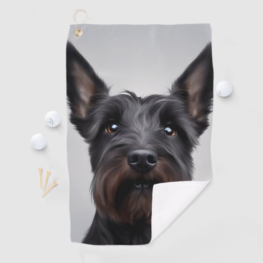 Serviette De Golf Scottish Terrier (En situation)