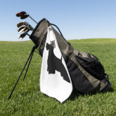 Serviette De Golf Scottish Terrier (Vert)