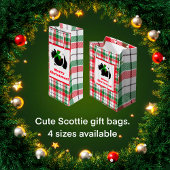 Serviette De Golf Scotty Dog Green Red White Plaid Check 