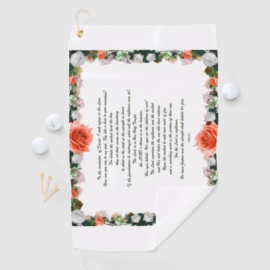 Serviette De Golf Scripture, Psalm 11, Botanic (En situation)