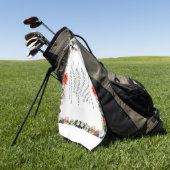 Serviette De Golf Scripture, Psalm 11, Botanic (Vert)