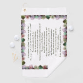 Serviette De Golf Scripture, Psalm 11, Colorful Roses (En situation)