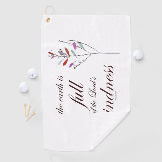 Serviette De Golf Scripture, Psalm 33, Kindness, (En situation)