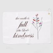 Serviette De Golf Scripture, Psalm 33, Kindness, (Horizontal)