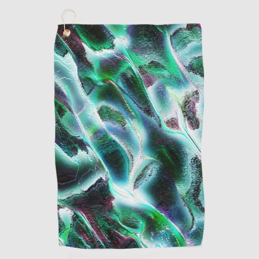 Serviette De Golf Sculted rough digital waterfalls and rainforests ? (Devant)