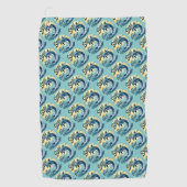 Serviette De Golf Seas Day Retro Dolphin Océan esthétique (Devant)