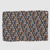 Serviette De Golf Semi motif géométrique de cercle (Horizontal)