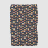 Serviette De Golf Semi motif géométrique de cercle (Devant)