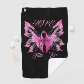 Serviette De Golf Sensibilisation au cancer de la bête (En situation)