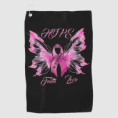 Serviette De Golf Sensibilisation au cancer de la bête (Devant)