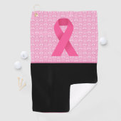 Serviette De Golf Sensibilisation au cancer du sein avec le ruban ro (En situation)