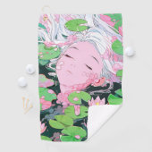 Serviette De Golf Sérénité flottante Eau Nymphe Anime Girl (En situation)