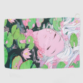 Serviette De Golf Sérénité flottante Eau Nymphe Anime Girl (Horizontal)