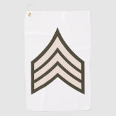 Serviette De Golf Sergent d'armée (Devant)
