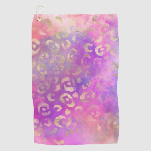Serviette De Golf Série de design peinture léopard 11 (Devant)