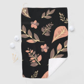 Serviette De Golf Série de motifs de fleurs (En situation)