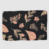 Serviette De Golf Série de motifs de fleurs (Horizontal)