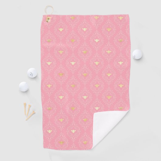Serviette De Golf Série Princess Bee Design #3 (En situation)
