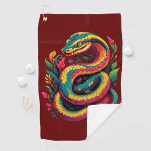 Serviette De Golf Serpent coloré