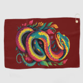 Serviette De Golf Serpent coloré (Horizontal)