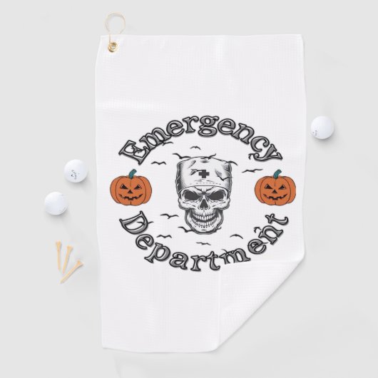 Serviette De Golf Service D'Urgence Er Nurse Skeleton Hallo (En situation)