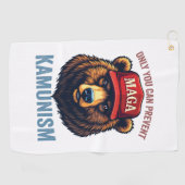 Serviette De Golf Seul vous pouvez prévenir le Kamunisme (Horizontal)