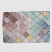 Serviette De Golf Shabby Carrelage Chic Pastel (Horizontal)