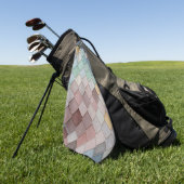 Serviette De Golf Shabby Carrelage Chic Pastel (Vert)