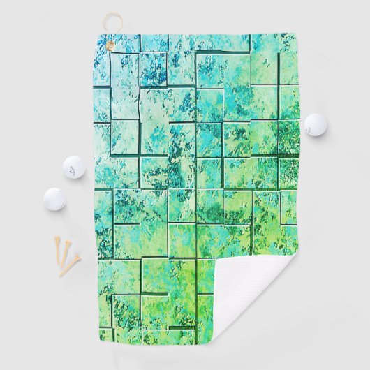 Serviette De Golf Shabby Chic Green (En situation)