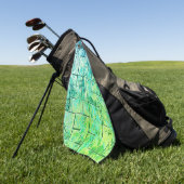 Serviette De Golf Shabby Chic Green (Vert)