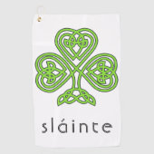 Serviette De Golf Shamrock celte Sainte Vert Saint Patrick (Devant)