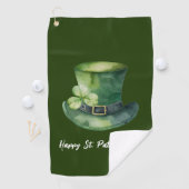 Serviette de golf Shamrock de la Saint-Patrick (En situation)