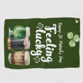 Serviette de golf Shamrock de la Saint-Patrick (Horizontal)
