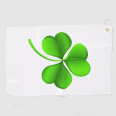 Serviette De Golf Shamrock sur gtcn blanc (Horizontal)