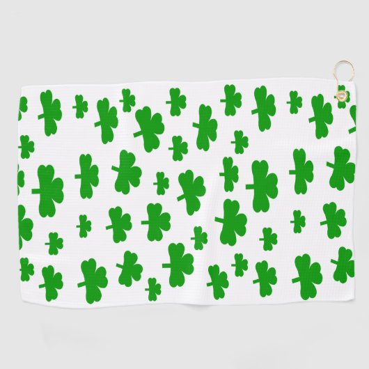 Serviette De Golf Shamrocks de la Saint Patrick (Horizontal)
