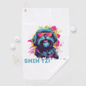 Serviette De Golf Shih Tzu Papa (En situation)