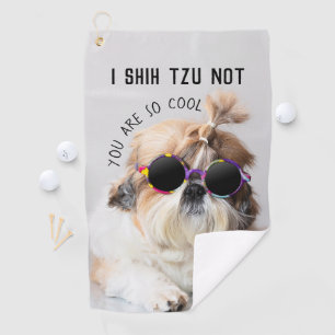 Serviette De Golf Shih Tzu Pas amusant mignon amoureux de les chiens