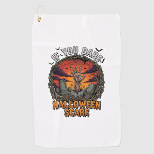 Serviette De Golf Si Vous Osez Halloween Épouvante Main De Zombie To