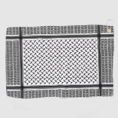 Serviette De Golf Sigle en noir et blanc de Joranian (Horizontal)