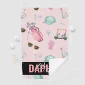 Serviette De Golf Signature Golf, mode "Daphne Pritti" chic DK (En situation)