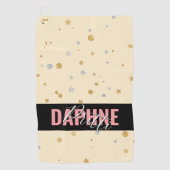 Serviette De Golf Signature Golf, mode "Daphne Pritti" chic LT (Devant)