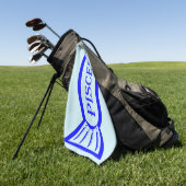 SERVIETTE DE GOLF SIGNE DE PISTES POISSON POISSON (Vert)