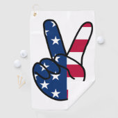Serviette De Golf SIGNE USA Flag V (En situation)