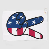 Serviette De Golf SIGNE USA Flag V (Horizontal)