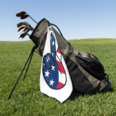Serviette De Golf SIGNE USA Flag V (Vert)