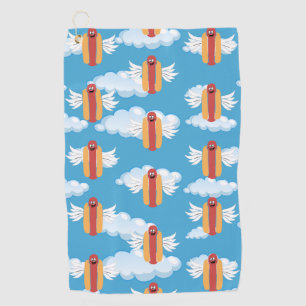 Serviette De Golf Signification drôle de l'emoji hot dog Humour culi